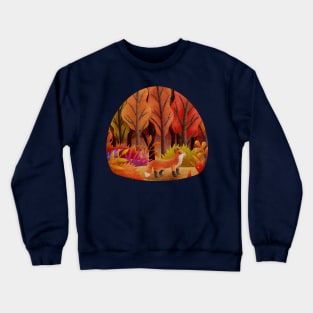 Fox in the forest Crewneck Sweatshirt